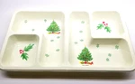Vintage Christmas Tree Chip & Dip Holiday Servingware Rigid Plastic Tray Korea. Fixed Price $22.97.