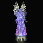 Eldnacele 14" Christmas Snow Globe Water Glittering Angels Figurine, Battery. Fixed Price $16.10.