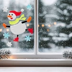 Northlight Skating Snowman And Snowflakes Gel Christmas Window Clings. Fixed Price $9.49.