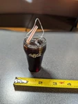Coca Cola Soda Cup & Straw Christmas Ornament W/ Coke, Ice Cubes. Fixed Price $8.12.
