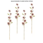 Mackenzie Mauve Beaded Flower Spray Stems Childs Set Of 4 New. Fixed Price $79.00.