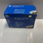 Ge String-a-long 300 Miniature Lights Incandescent Christmas Clear. Fixed Price $32.88.