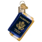Old World Christmas Mini Passport Ornament. Fixed Price $17.99.