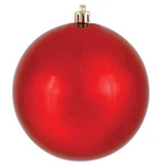Vickerman 4 Red Shiny Ball Christmas Ornament Plastic Inch Set Of 6 Large. Fixed Price $33.29.