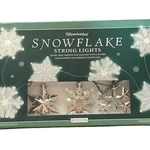 Restoration Hardware Illuminated Snowflake String Lights 9' STRAND/10. Fixed Price $75.00.