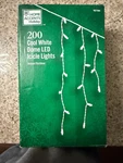 Home Accents Holiday 200-LIGHT Cool White Icicle Dome Set New!. Fixed Price $24.00.