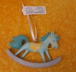 Hallmark Baby's First Christmas Ornament 2024 Green Horse. Fixed Price $11.95.
