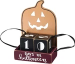 Days Until Halloween Wooden Metal Pumpkin Calendar Countdown Primitives By Kathy. Fixed Price $12.95.