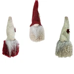 Northlight Set Of Plush Red And Beige Gnome Hanging Christmas Ornaments 3.75". Fixed Price $13.49.