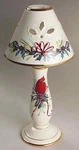 Lenox Candle Lamp Winter Greetings #822069 Cardinal & Holly Design Damaged Box. Fixed Price $41.39.