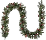 National Tree Pre-lit Artificial Christmas Garland, Green, Crestwood Spruce 9 Ft. Fixed Price $71.99.