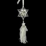 2PCS 7.75" Acrylic Snowflake Tassel Christmas Hanging Ornament Decor. Fixed Price $13.99.