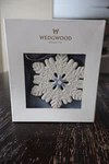 Wedgwood Snowflake Ornament 2014 Christmas Porcelain Hanging White Blue Box. Fixed Price $29.99.