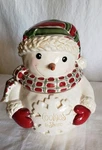 Grasslands Road Snowman Cookie Jar 10IN Tall With Original Box. Fixed Price $40.00.