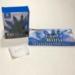 Blue Bulbs Super Bright 150 Mini Light Set Indoor/outdoor Target Brand New 2 Box. Fixed Price $9.34.