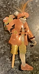 Vtg Pilgrim Imports Fair Trade Christmas Ornament Pirate Parrot Peg Leg Hook Arm. Fixed Price $14.95.