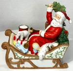 Vintage Schmid Santa And Sleigh Music Box Figurine Gordon Fraser Christmas 1987. Fixed Price $39.99.