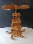 2004 Bradford Editions 19.5" Christmas Vacation Pyramid Tier Carousel. Fixed Price $129.99.