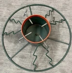 Vtg Yard Butler SH-9HCI Santa's Helper Christmas Tree Stand Green Steel. Fixed Price $75.00.