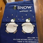 Navy Snowman Door Curtain Winter Decor 63X83CM Unused. Fixed Price $67.14.