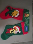 Disney Santas Best Winnie The Pooh And Tigger Christmas Felt Stockings New. Fixed Price $24.99.