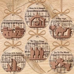 36 Pack Christmas Nativity Scene Ornaments Gifts Bulk Clear Wooden Music Sheet. Fixed Price $51.99.