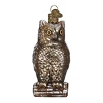 Old World Christmas Vintage Wise Owl Glass Blown 3.5 X 1.75, Brown. Fixed Price $24.99.