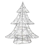 Northlight 15.25" Led Lighted B/o Silver Wire Bead Christmas Tree White Lights. Fixed Price $37.79.