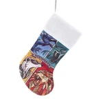 Kurt Adler Harry Potter Christmas Stocking With Hogwarts Four Houses & Faux Fur. Fixed Price $24.99.