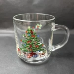 One Luminarc Christmas Tree Clear Glass Mug Star Topper Toys Euc. Fixed Price $9.99.