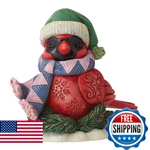 Enesco Jim Shore Heartwood Creek Christmas Cardinal Scarf Miniature Figurine,. Fixed Price $37.24.