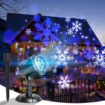 Vanthylit Christmas Projector Lights Outdoor, White Blue Snowflakes Projection. Fixed Price $31.02.