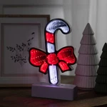 Northlight Led 3D Candy Cane With Bow Christmas Infinity Mirror - 8". Fixed Price $25.19.
