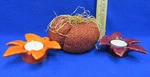 2 Ceramic Leaf Tealight Holders W/ Candles & Fabric Pumpkin Fall Lot Of 5. Fixed Price $11.99.