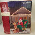 Gemmy #0670224 Airblown Elf Sleigh Lesson 8FT Inflatable Christmas Decoration. Fixed Price $164.95.