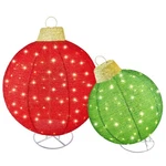 Hoyechi 2PC Lighted Pop-up Outdoor Christmas Ornament Set Holiday Ball. Fixed Price $203.09.