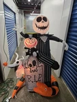 Gemmy Airblown Inflatable Nightmare Before Christmas Jack Skellington Scene. Fixed Price $49.99.