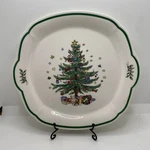Nikko Christmastime 10" Tree Serving Tray. Fixed Price $18.00.