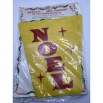 Vintage Noel 4 Weatherproof Plastic Panels Christmas - Crystal Translucent Nos. Fixed Price $28.00.