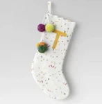 Letter 't Felt Monogram Stocking Opalhouse Confetti Christmas Initial 20" Nwt. Fixed Price $24.99.