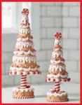 2-PK 15" Gingerbread Peppermint Trees Clay Dough Candy Christmas Raz 4316092. Fixed Price $99.95.
