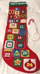 Advent Calendar Countdown Til Christmas By Dan Dee Large Felt Stocking. Fixed Price $20.23.