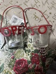 Dennis East International Set Of 2 Tealight Votive Candle Holders Hope & Joy. Fixed Price $12.00.