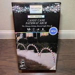Gemmy Orchestra Of Lights Christmas Candy Cane Arch 3-COUNT Led Pathway Markers. Fixed Price $99.95.