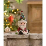 Bethany Lowe Retro Santa Figurine Seated W/tree, 5.5" Tall, TL2371, New. Fixed Price $34.79.