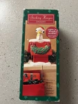 Vtg Hallmark Twinkle Lights Wreath Snoopy Christmas Stocking Hanger Box Works. Fixed Price $16.95.