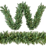 Homekaren Christmas Garland 9 Ft By 12 Inch Prelit Fraser Fir Xmas Wi.... Fixed Price $51.16.