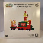 Grinch And The Whos Who-ville Train 9FT Wide Christmas Inflatable Gemmy. Fixed Price $349.99.