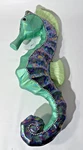 December Diamonds Iridescent Blue Glam Seahorse Christmas Beach Ornament 20 In.. Fixed Price $36.00.