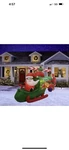 Gemmy 9 Ft Wide Animatronic Christmas Helicopter Scene Airblown Inflatable Nib. Fixed Price $246.00.